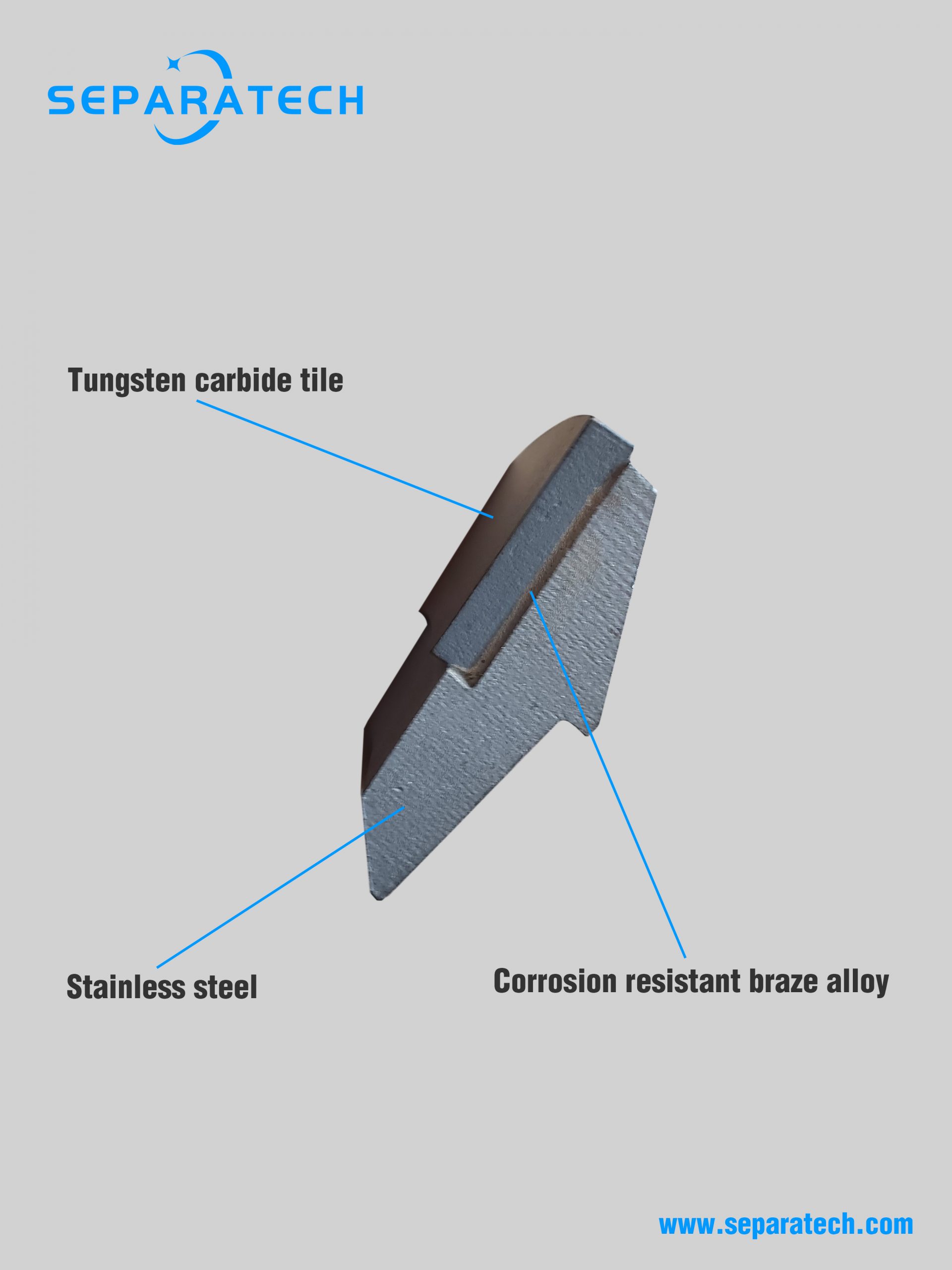 Exceptional reliability decanter centrifuge tile-SEPARATECH